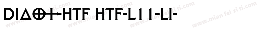 Didot-HTF HTF-L11-Li字体转换